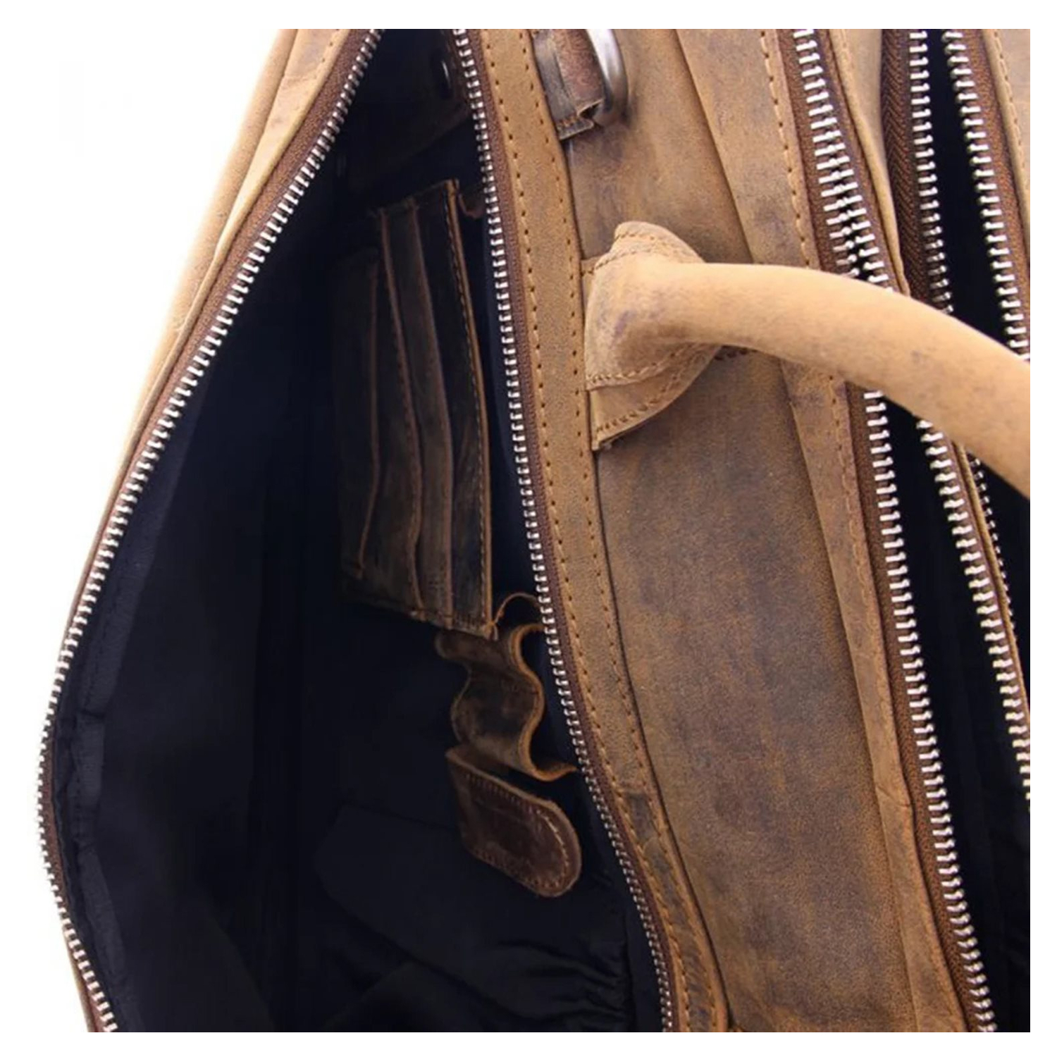 Plevier Retro Galileo Laptoptas 3 vaks 15.6" bruin