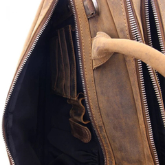 Plevier Retro Galileo Laptoptasche 3 Fächern 15.6" braun