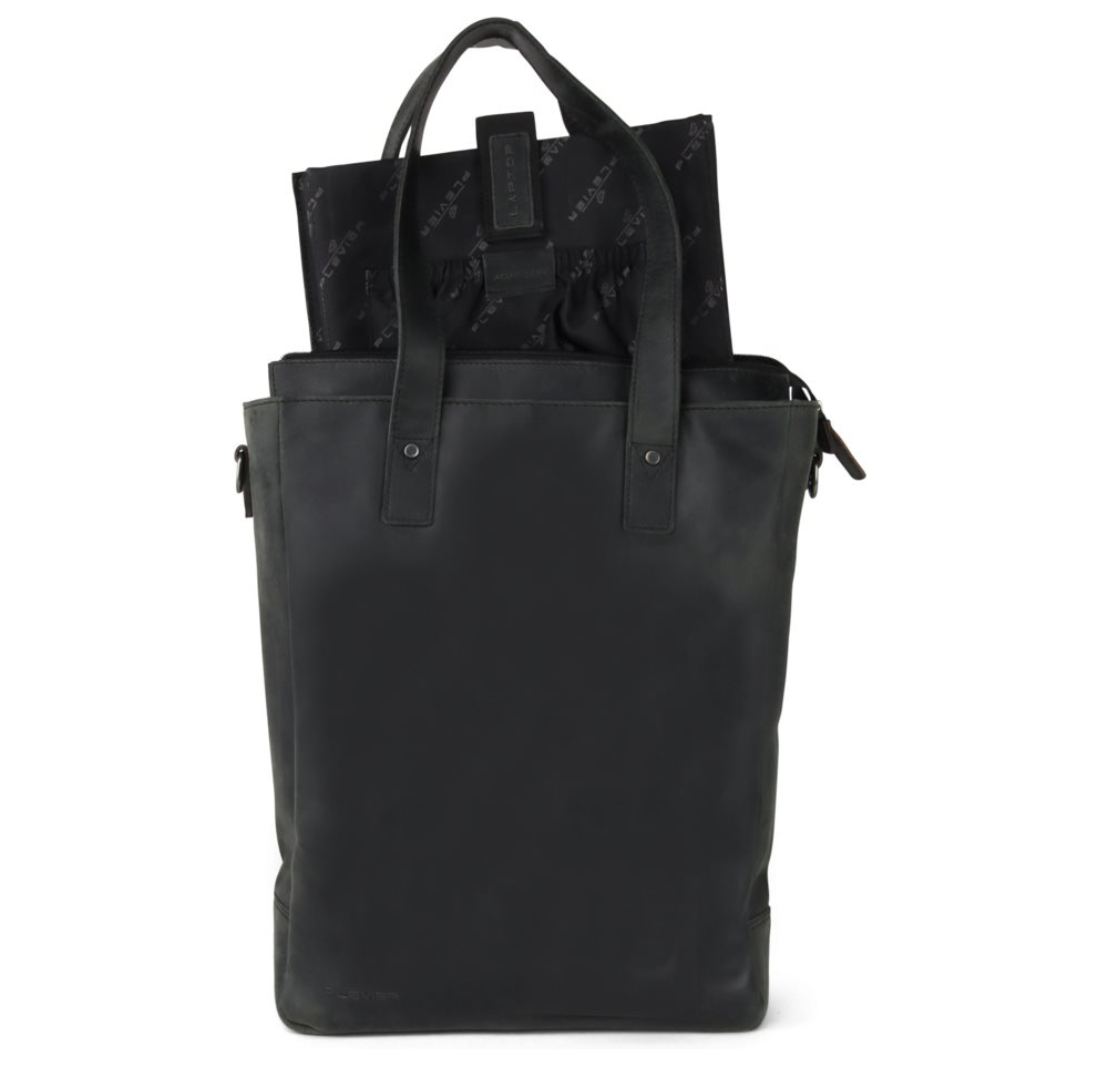 Plevier Retro Jackson Shopper 15.6" zwart