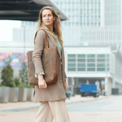 Plevier Retro Jackson Shopper braun