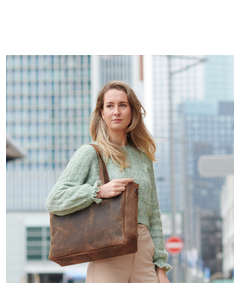 Plevier Retro Hopper Shopper 15.6" bruin
