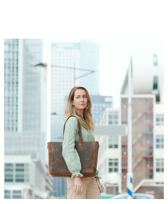 Plevier Retro Hopper Shopper 15.6" bruin