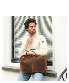 Plevier Adler Laptoptas 17.3" bruin