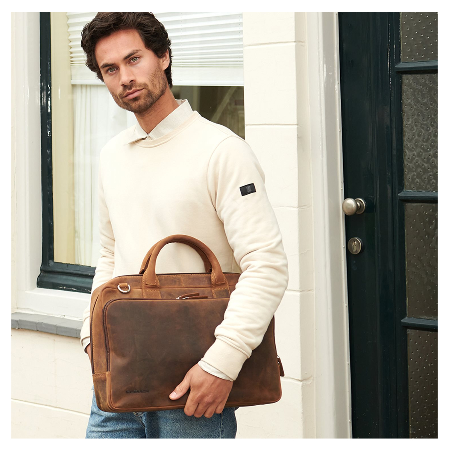 Plevier Colmar Businesstas 15.6" bruin