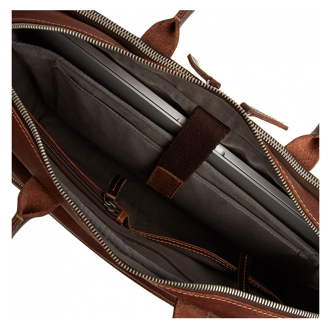 Castelijn & Beerens Renee Sam Laptoptas 15.6'' RFID lichtbruin