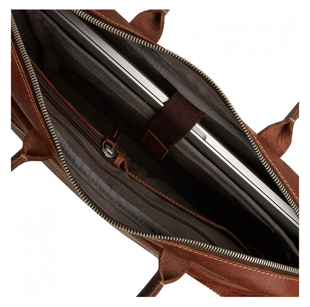 Castelijn & Beerens Renee Rein Laptoptas 15.6'' RFID lichtbruin