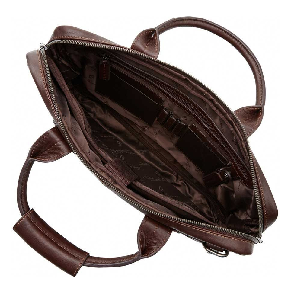 Castelijn & Beerens Firenze Business Laptopbag 15.6" mocca