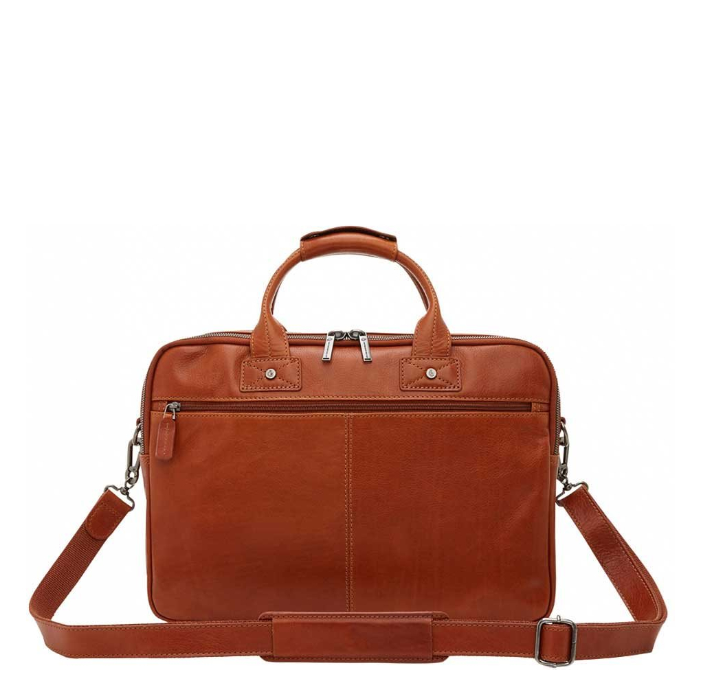 Castelijn & Beerens Firenze Business Laptoptas 15.6" 3 vaks licht bruin