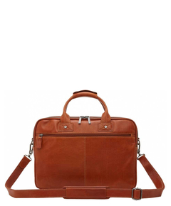 Castelijn & Beerens Firenze Business Laptoptas 15.6" 3 vaks licht bruin
