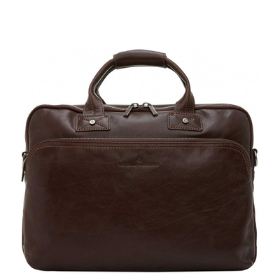 Castelijn & Beerens Firenze Business Laptoptas 15.6" 3 vaks mokka