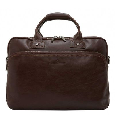 Castelijn & Beerens Firenze Business Laptoptas 15.6" 3 vaks mokka