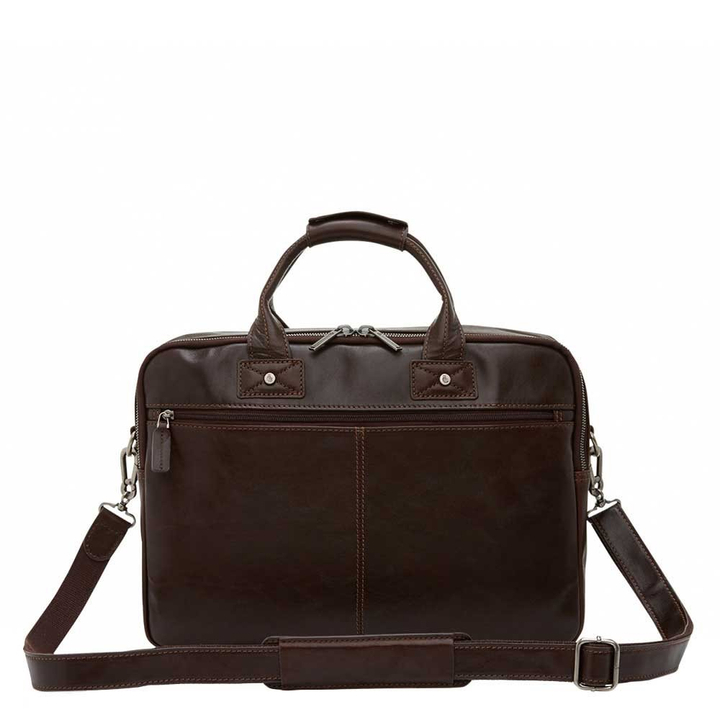 Castelijn & Beerens Firenze Business Laptoptas 15.6" 3 vaks mokka