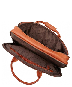 Castelijn & Beerens Firenze Business Laptoptas 17" licht bruin