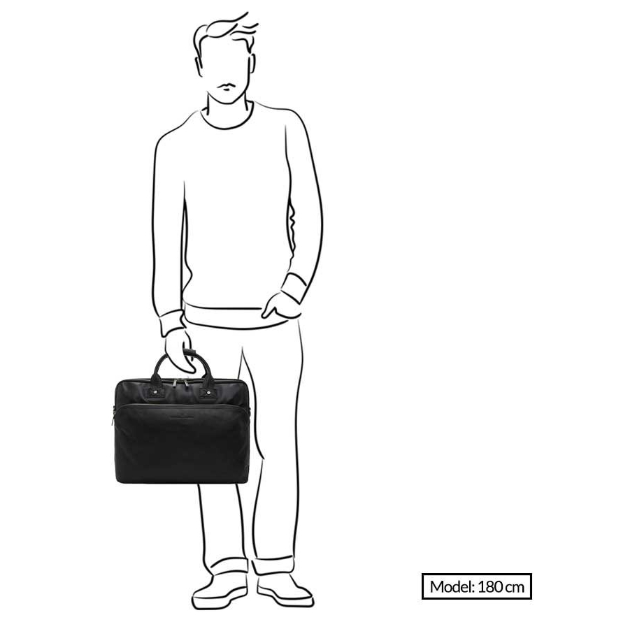 Castelijn & Beerens Firenze Business Laptoptas 17" zwart