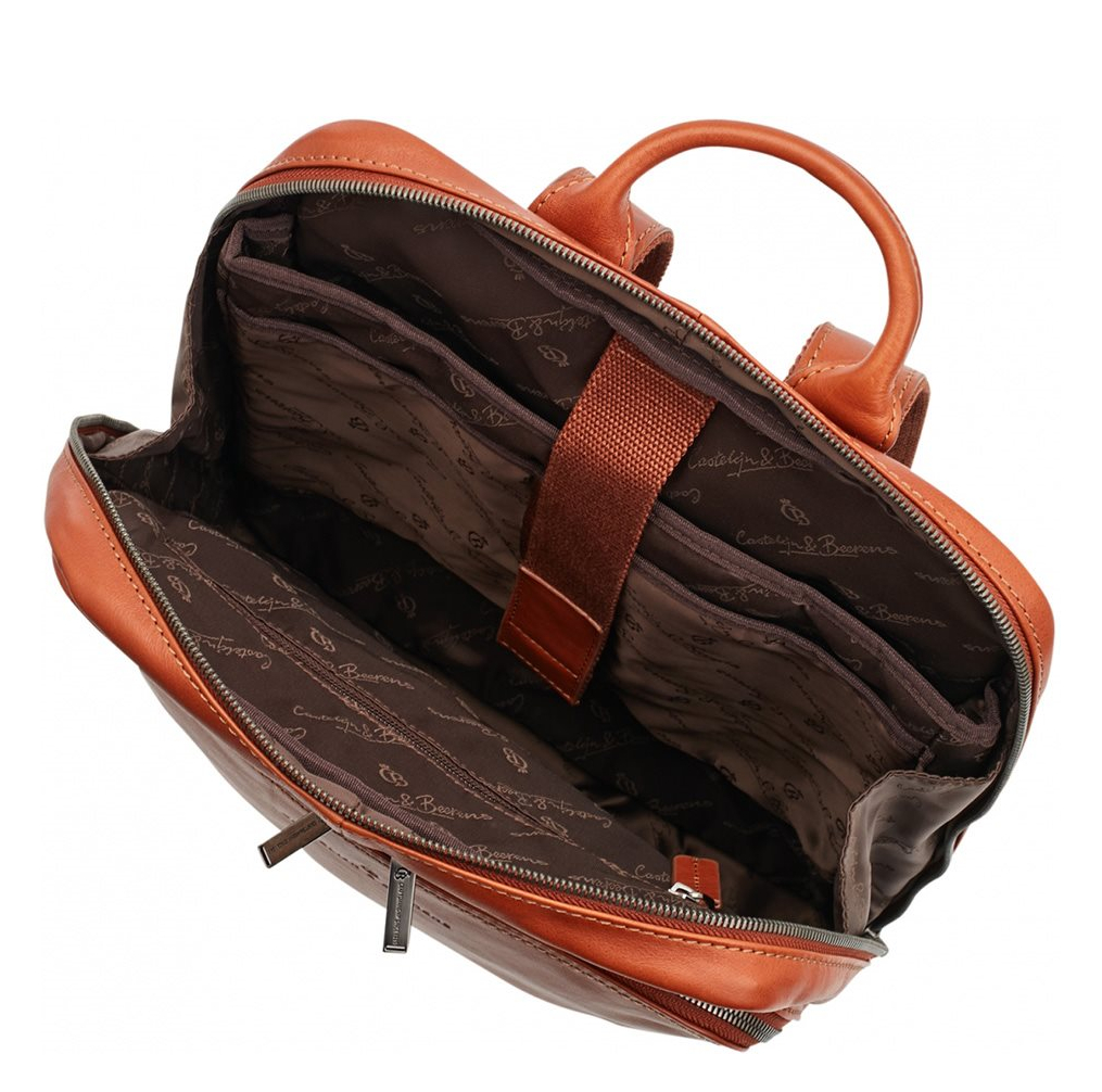 Castelijn & Beerens Firenze Business Rugzak 15.6" + Tablet lichtbruin