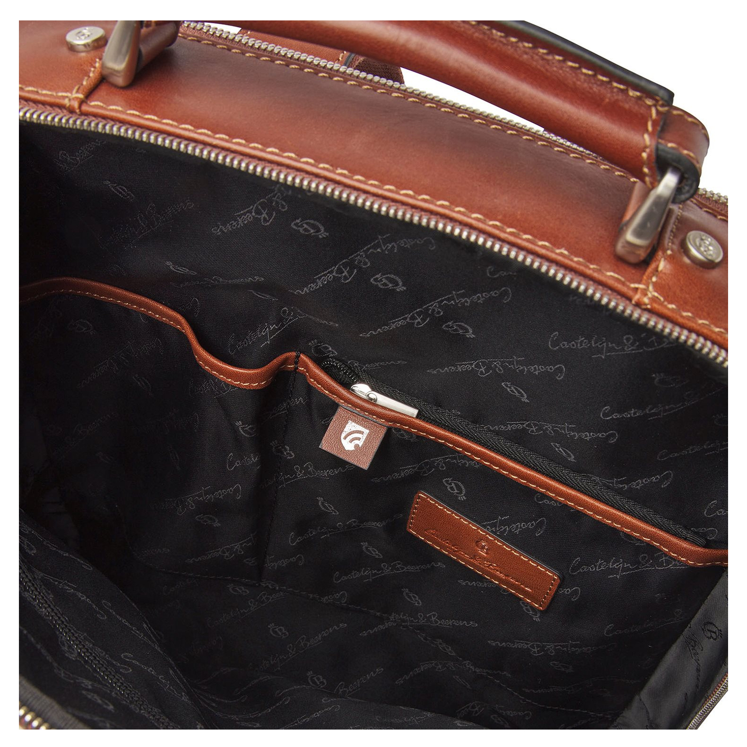 Castelijn & Beerens Verona Laptop Rugzak 15.6'' + tablet RFID lichtbruin