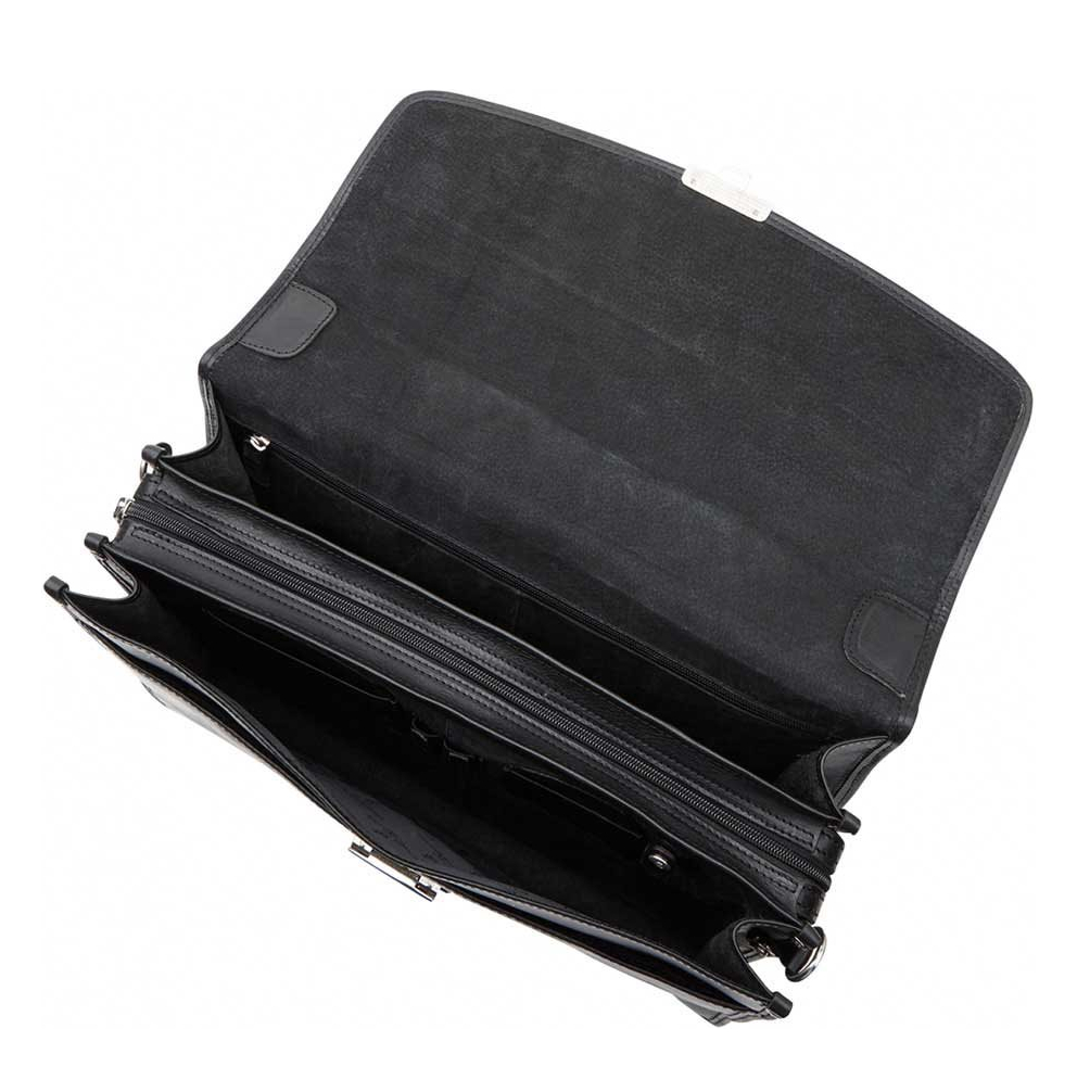 Castelijn & Beerens Verona Laptoptas 15.6'' 3-vaks zwart