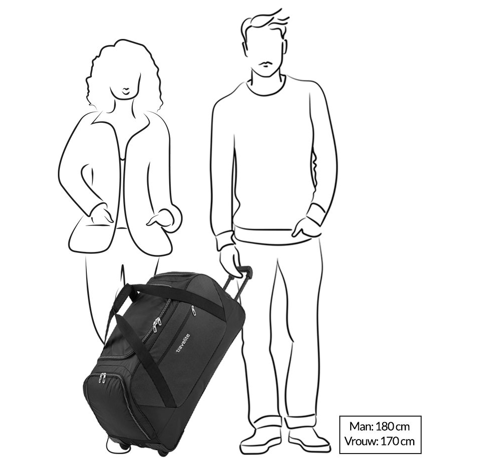 Travelite Kick Off Wheeled Duffle red
