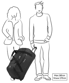 Travelite Kick Off Wheeled Duffle red