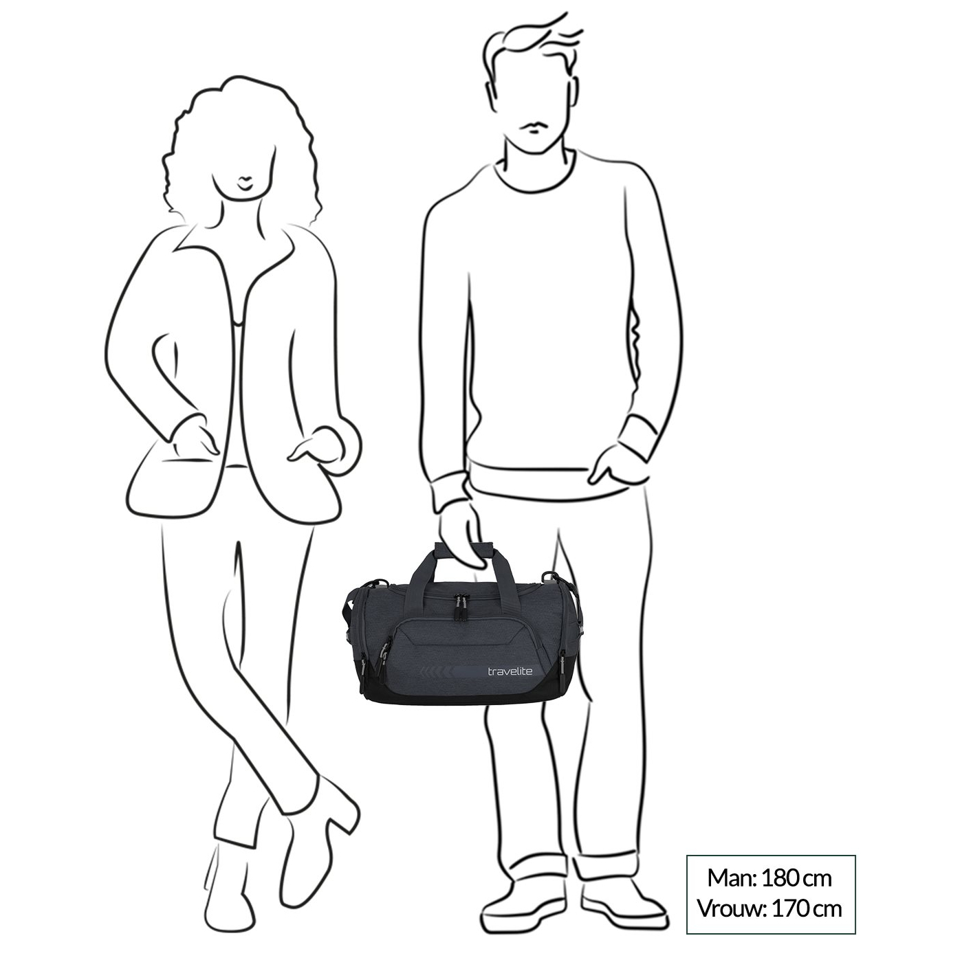 Travelite Kick Off Duffle S dark anthracite