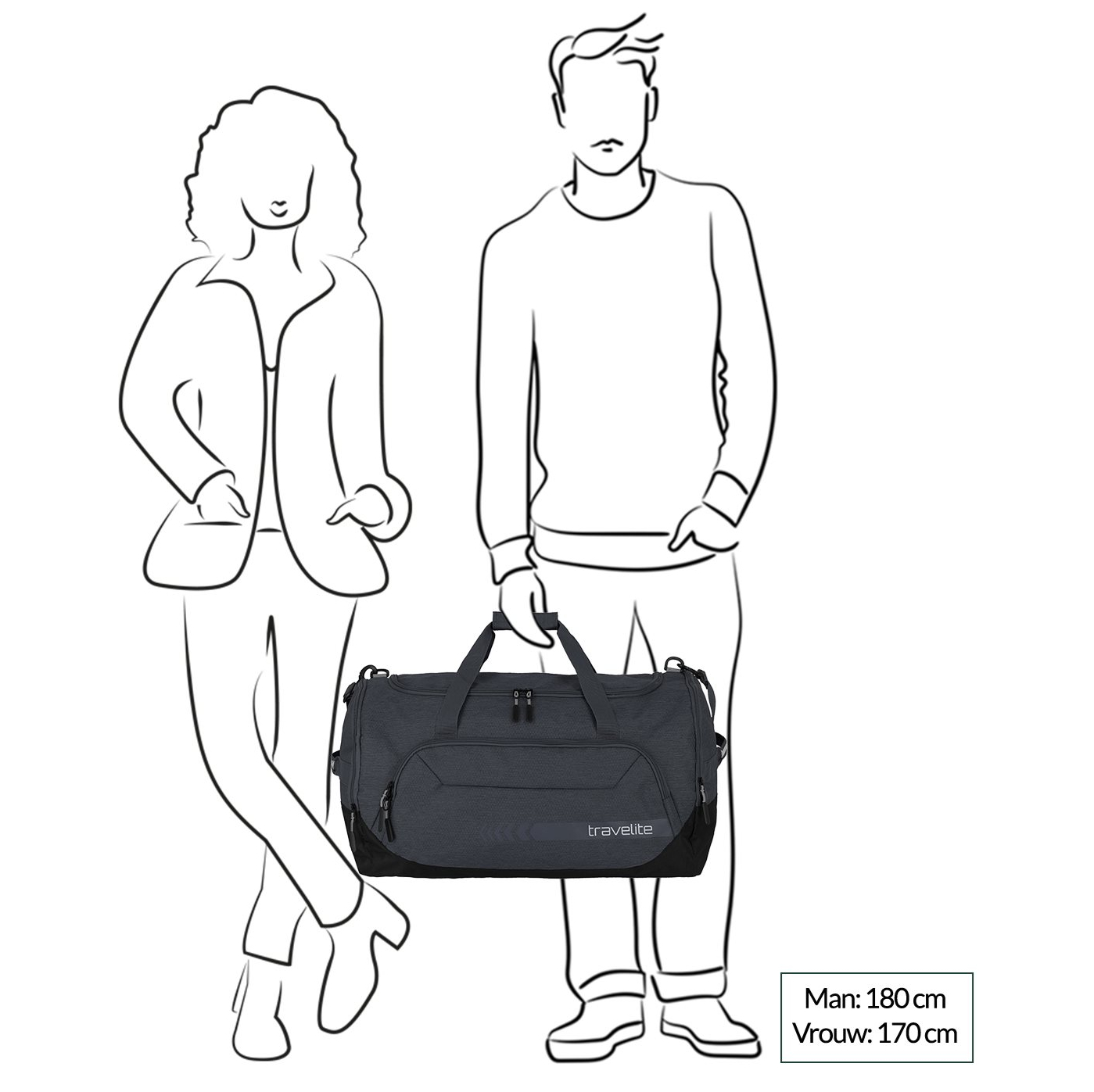 Travelite Kick Off Duffle L dark anthracite