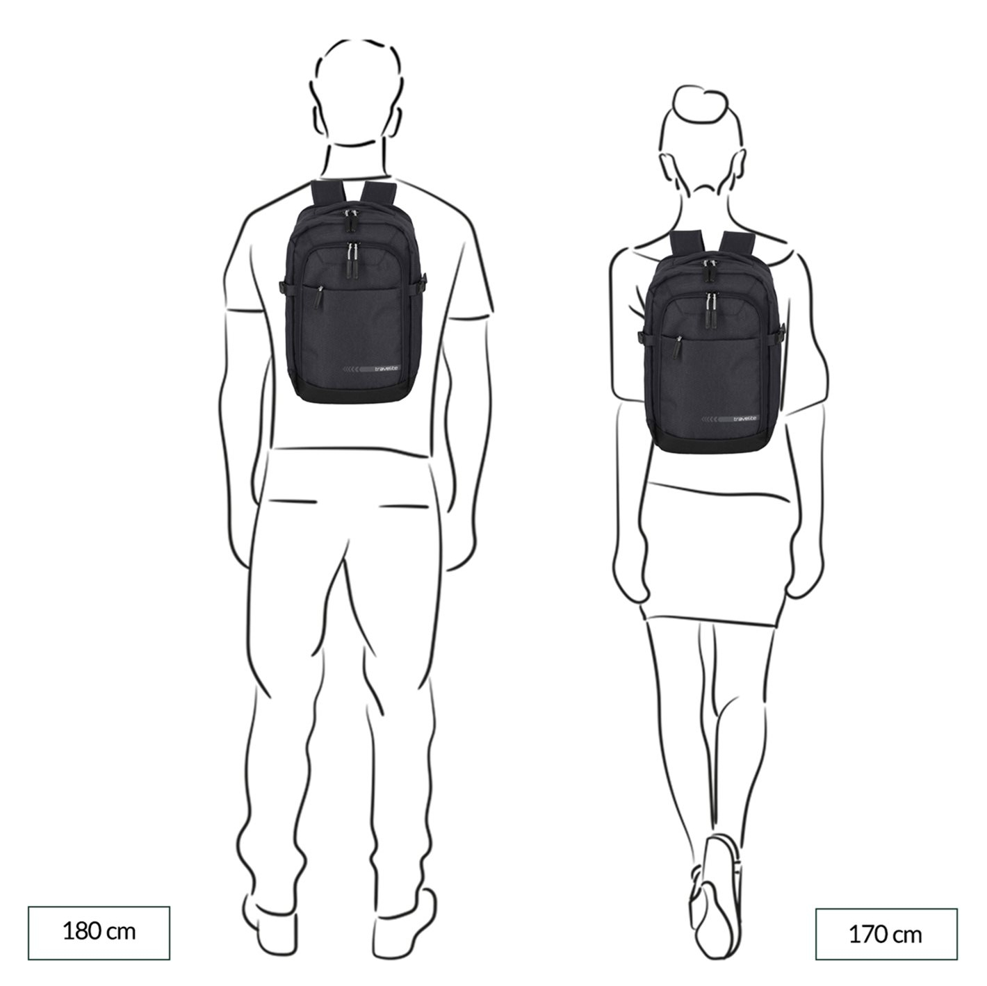 Travelite Kick Off Cabin Backpack rose