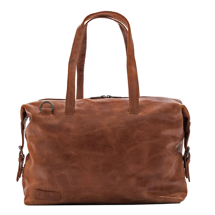 Plevier Pure Caithness Laptop Damentasche 15.6" cognac
