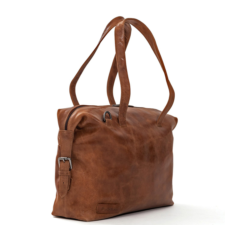 Plevier Pure Caithness Laptop Damentasche 15.6" cognac