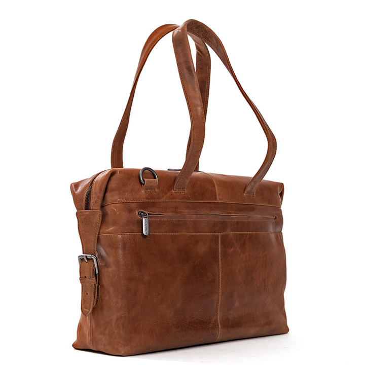 Plevier Pure Caithness Laptop Damentasche 15.6" cognac