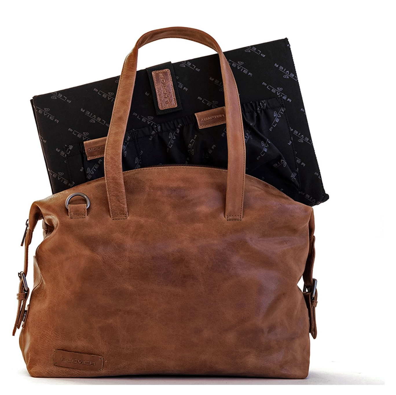 Plevier Pure Caithness Laptop Damestas 15.6" cognac