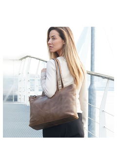 Plevier Pure Rutland Dames Totebag 15.6" taupe