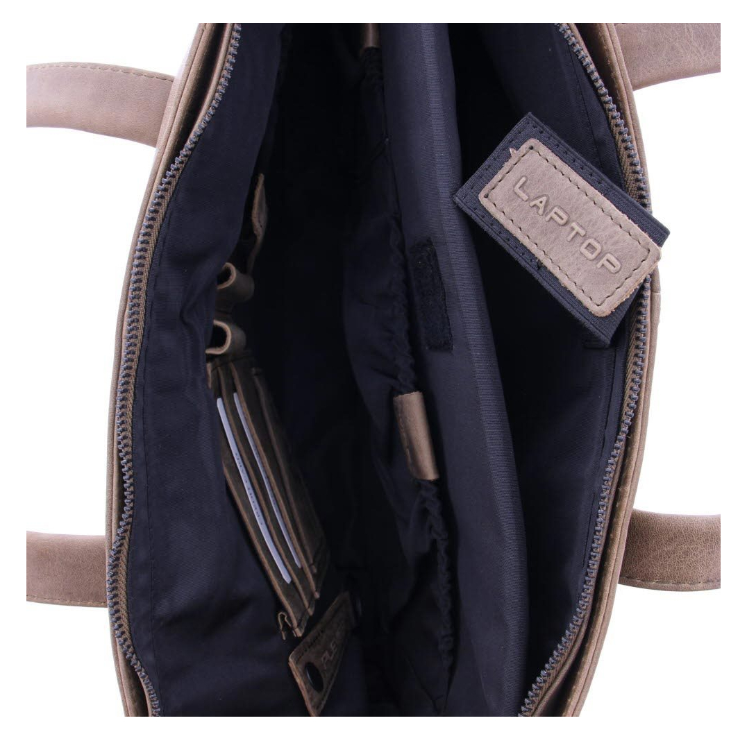 Plevier Pure Rutland Dames Totebag 15.6" taupe