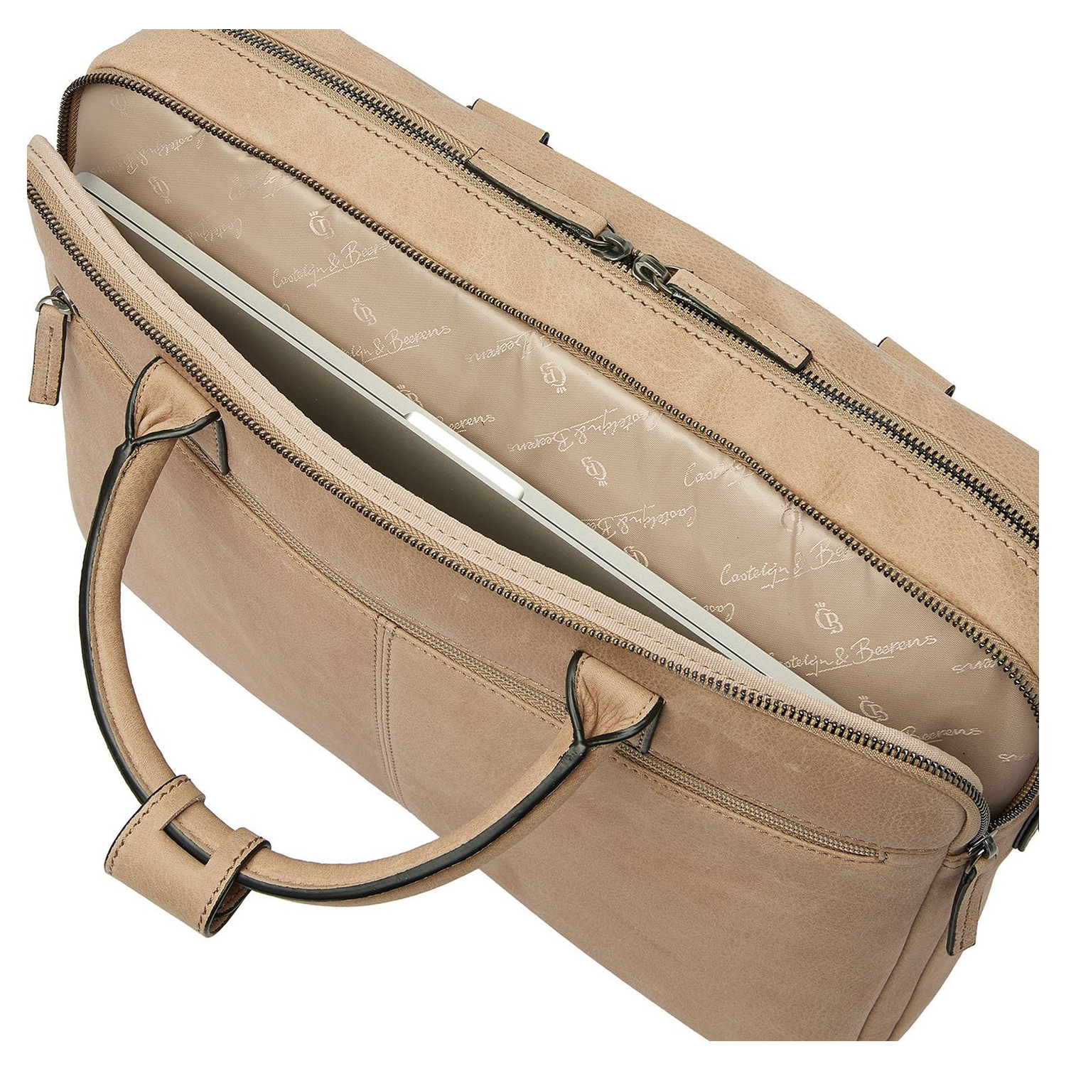 Castelijn & Beerens Carisma Laptopbag 15.6" beige