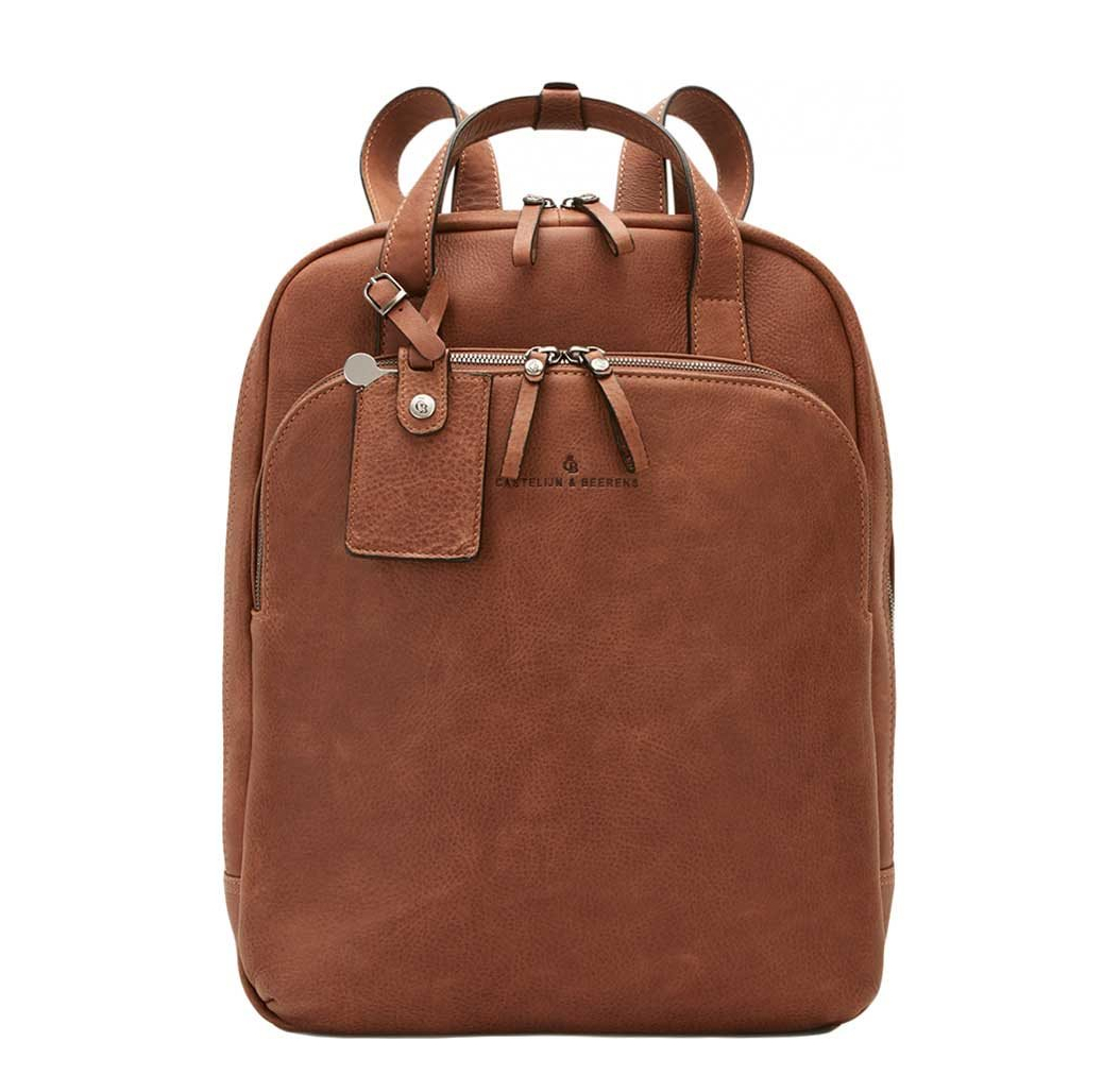Castelijn & Beerens Carisma Laptop Rugzak 15.6" + tablet cognac
