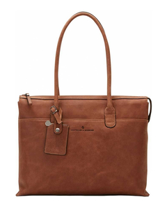 Castelijn & Beerens Carisma Laptop Schoudertas 15.6" + tablet cognac