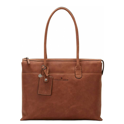 Castelijn & Beerens Carisma Laptop Schoudertas 15.6" + tablet cognac