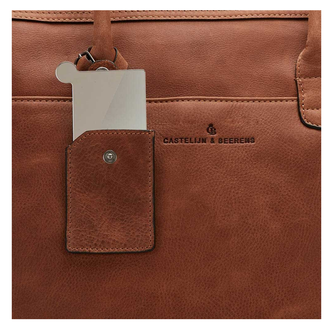 Castelijn & Beerens Carisma Laptop Schoudertas 15.6" + tablet cognac