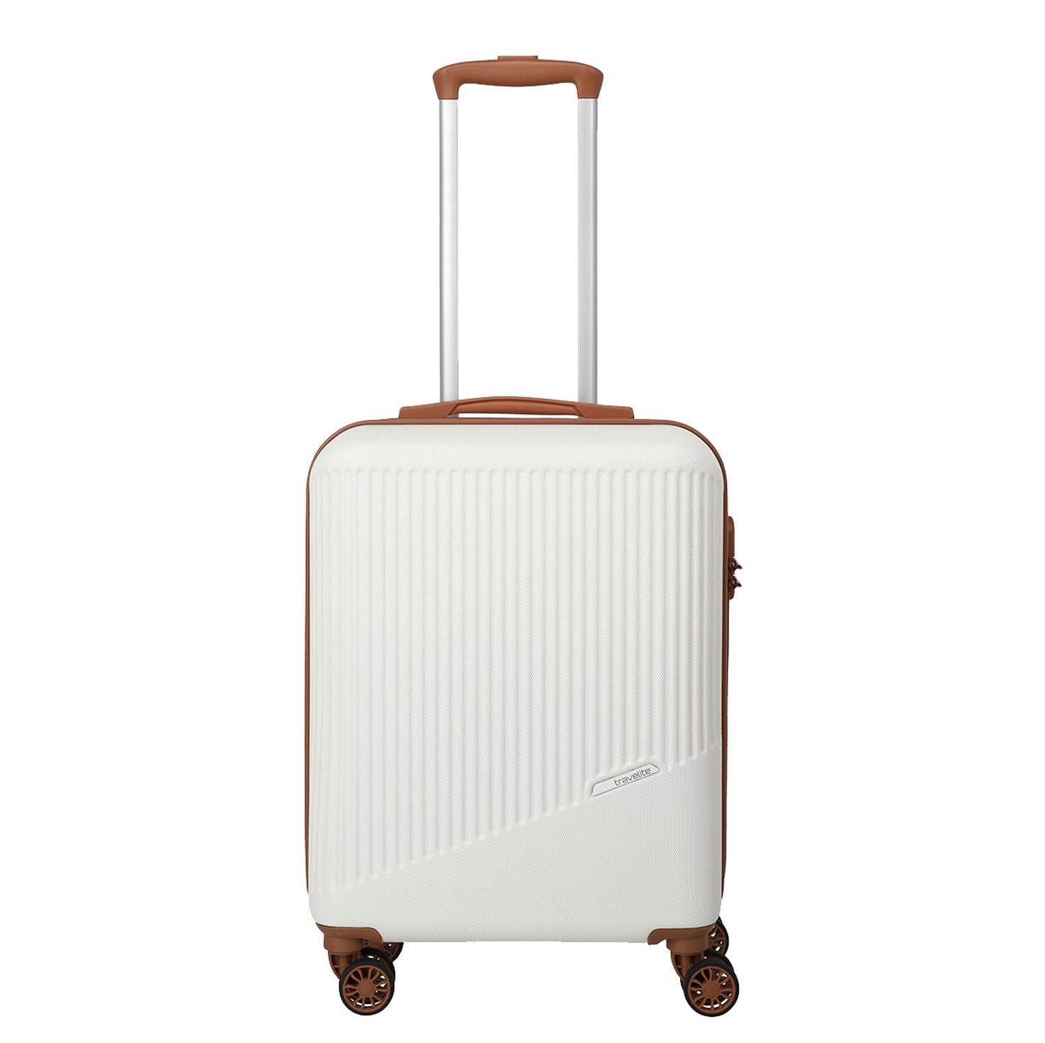 Travelite Bali 4 Wiel Trolley S white/cognac