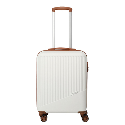 Travelite Bali 4 Wiel Trolley S white/cognac
