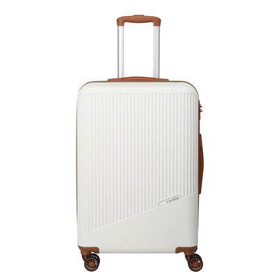 Travelite Bali 4 Wiel Trolley M white/cognac
