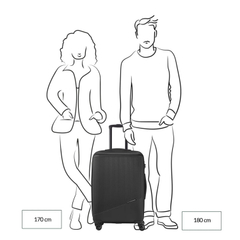 Travelite Bali 4 Wiel Trolley M white/cognac