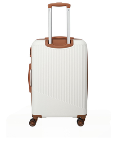 Travelite Bali 4 Wiel Trolley M white/cognac
