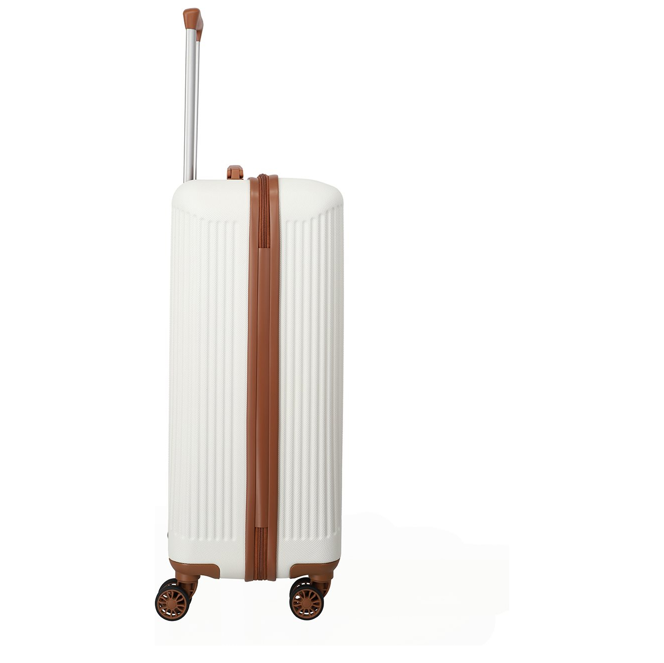 Travelite Bali 4 Wiel Trolley M white/cognac