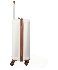 Travelite Bali 4 Wiel Trolley M white/cognac