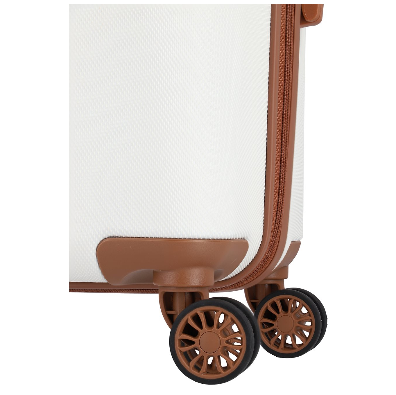 Travelite Bali 4 Wiel Trolley M white/cognac