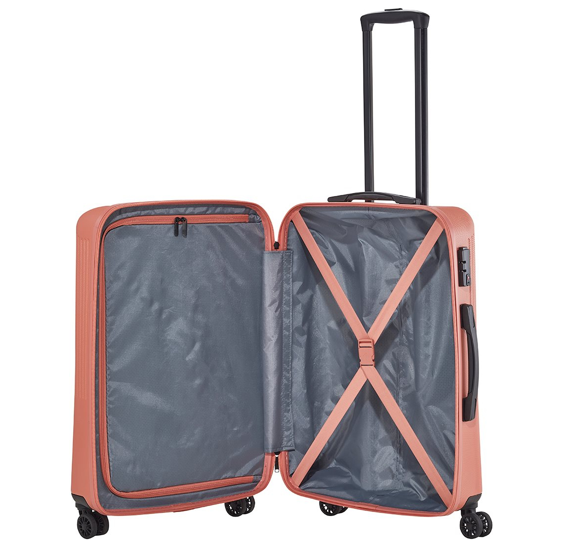 Travelite Bali 4 Wiel Trolley M coral