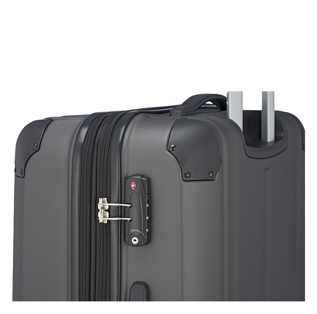 Travelite City 4 Wiel Trolley M Expandable antraciet