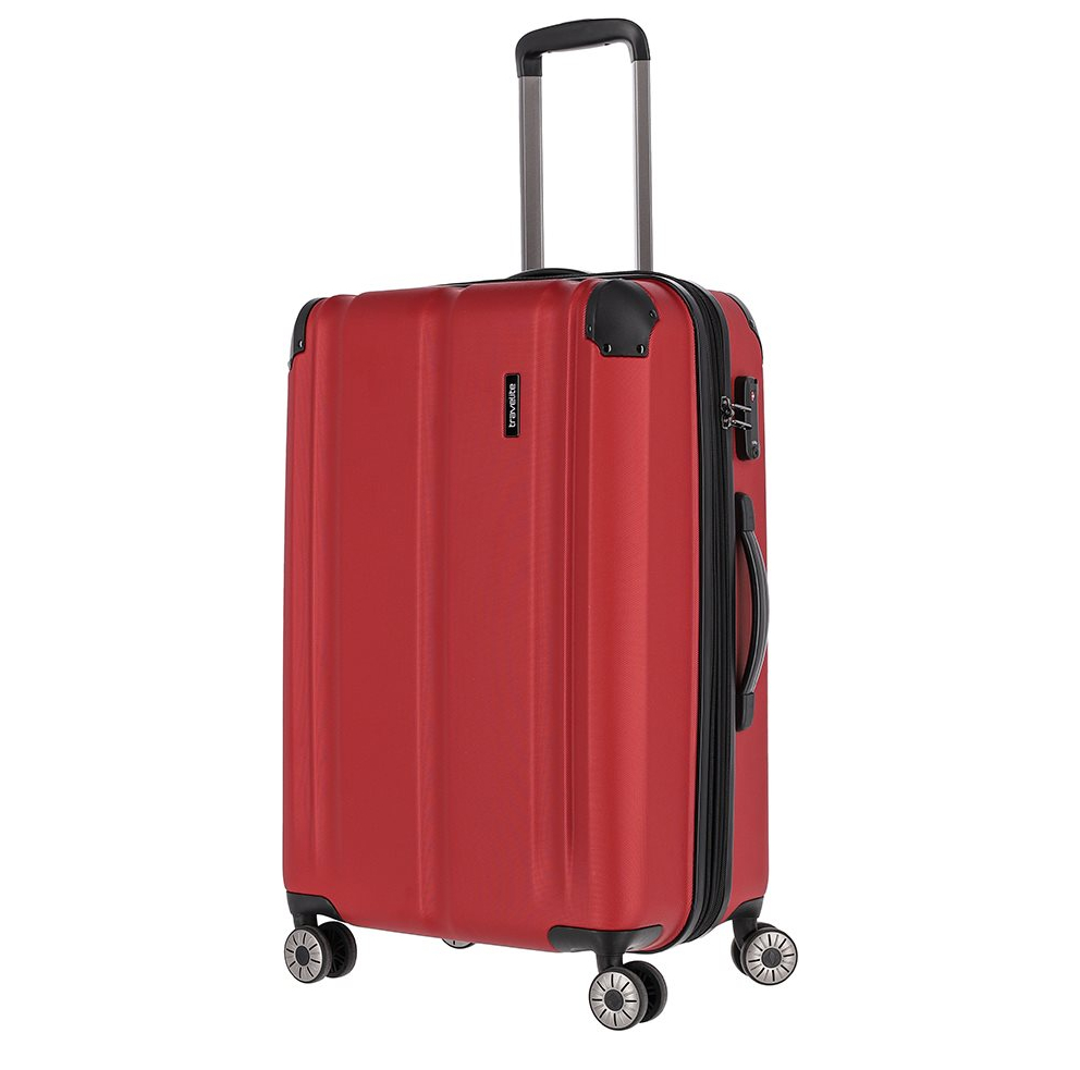 Travelite City 4 Wiel Trolley M Expandable red