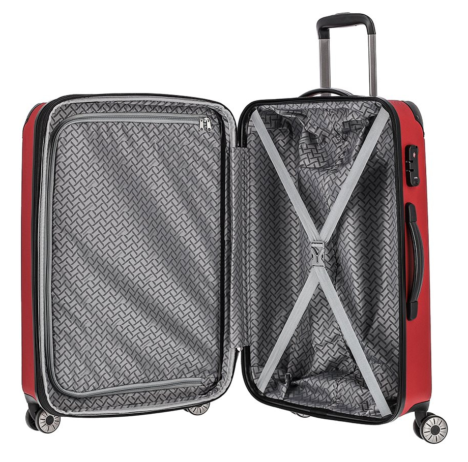Travelite City 4 Wiel Trolley M Expandable red