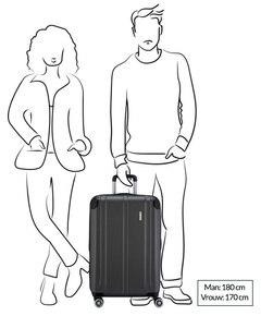 Travelite City 4 Wiel Trolley M Expandable navy